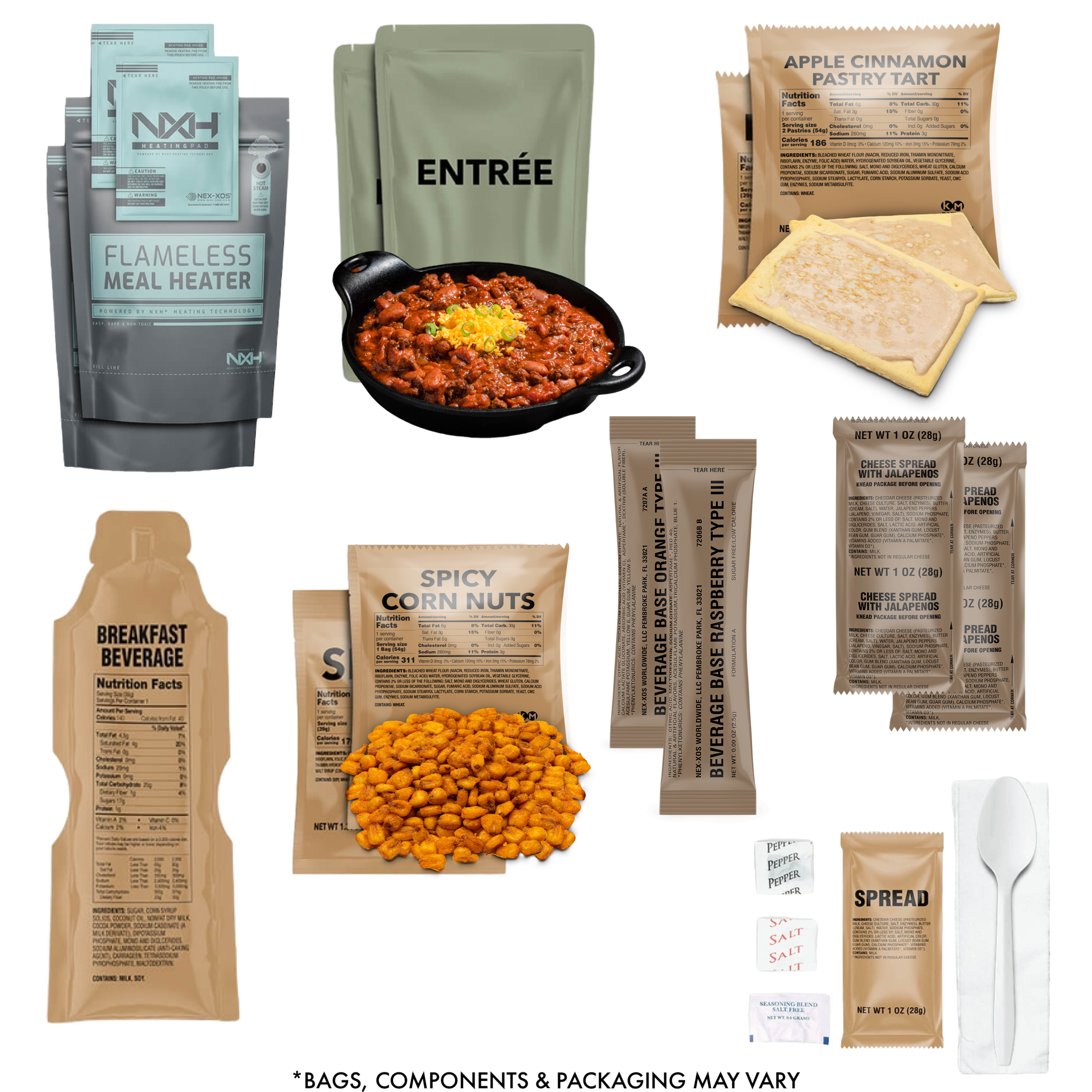 XMRE 3000XT 24HR – CASE OF 6 MEALS FRH